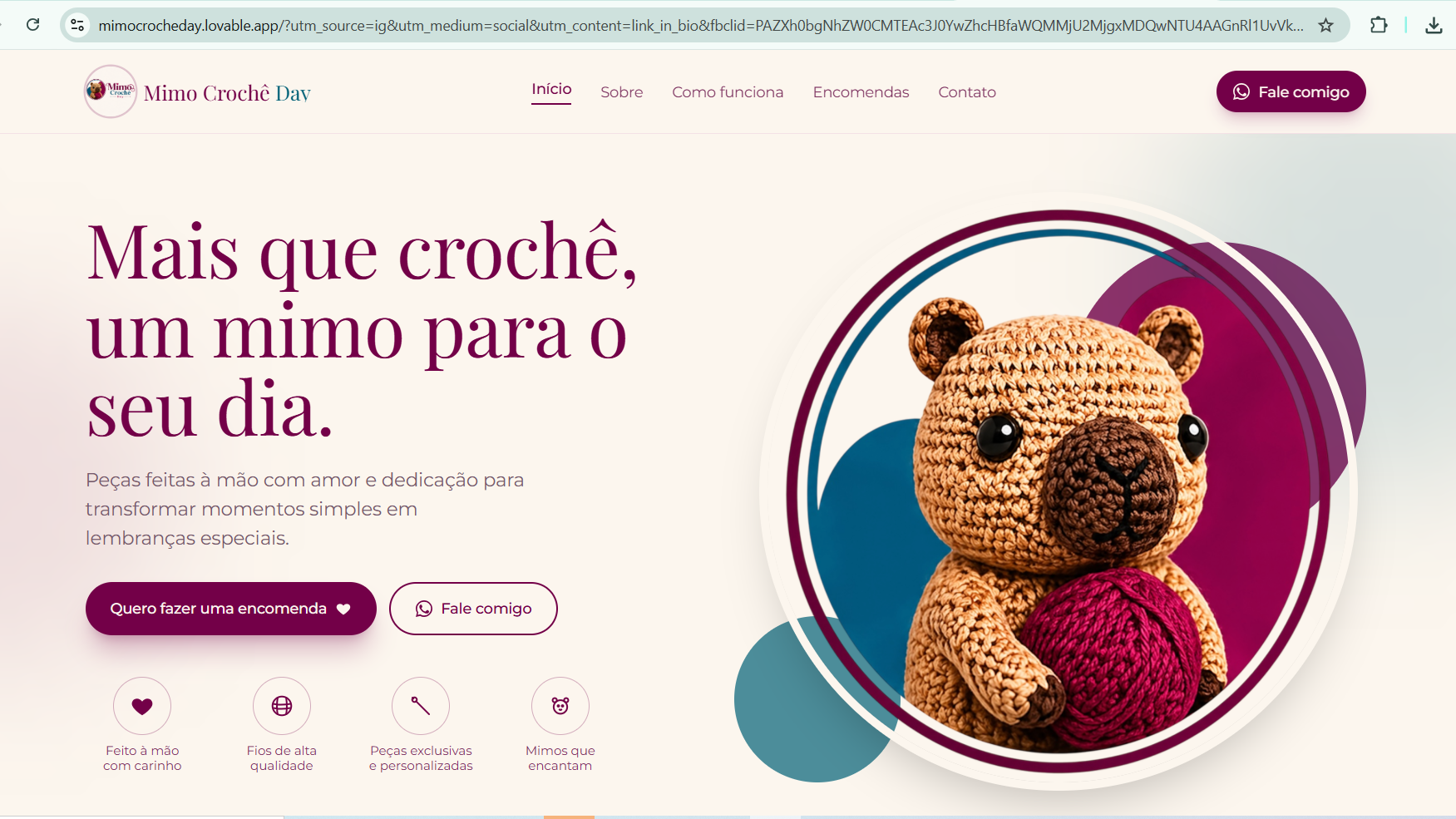 Website mockup